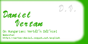 daniel vertan business card